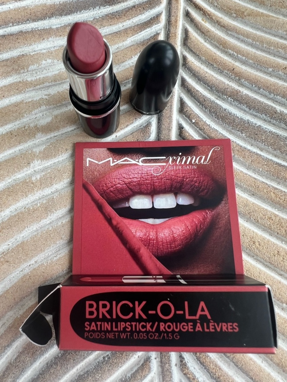 MAC Cosmetics Satin Lipstick - Brick-O-La mini